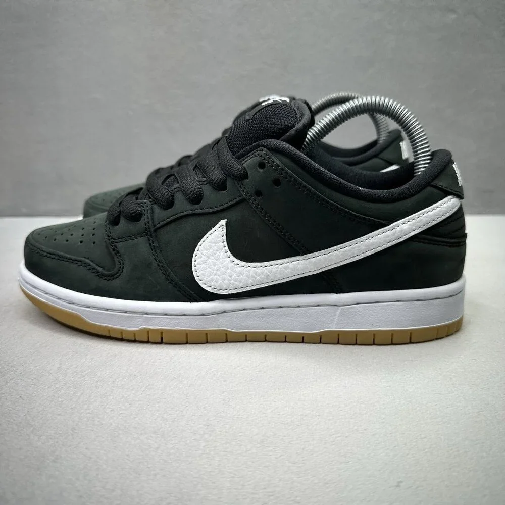 Mens 6 / Womens 7.5 Nike SB Dunk Low Pro Black / Gum Shoes Skateboarding‎ NEW
